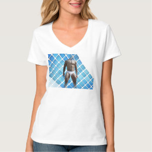 SlipperyJoe's Mann Unterwäsche 6-Pack Brustkorb mä T-Shirt