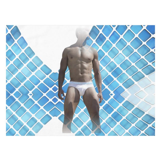 SlipperyJoe's Mann Unterwäsche 6-Pack Brustkorb mä Tischdecke (Vorderseite (Horizontal))