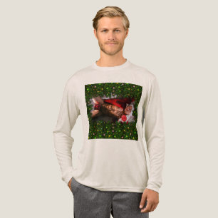 SlipperyJoe's männliche Brust Sechserpack Bauch na Tri-Blend Shirt