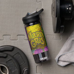 SlipperyJoe's Mardi Gras Bead Necklaces verdoppelt Trinkflasche