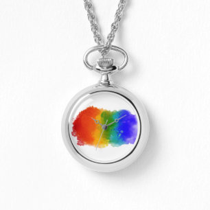 SlipperyJoe's moderne Pride-Splatter-Energie und - Armbanduhr
