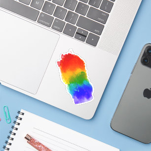 SlipperyJoe's moderne Pride-Splatter-Energie und - Aufkleber