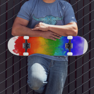 SlipperyJoe's moderne Pride-Splatter-Energie und - Skateboard