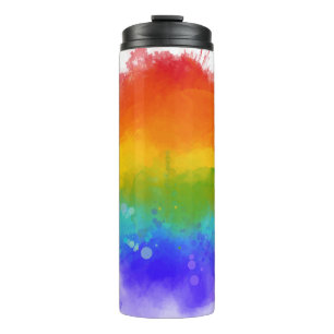 SlipperyJoe's moderne Pride-Splatter-Energie und - Thermosbecher