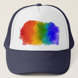 SlipperyJoe's moderne Pride-Splatter-Energie und - Truckerkappe