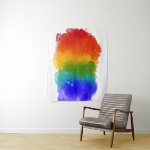 SlipperyJoe's moderne Pride-Splatter-Energie und - Wandteppich