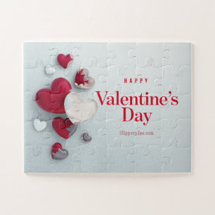 SlipperyJoe's moderner Valentinstag-Layout-Künstle Puzzle