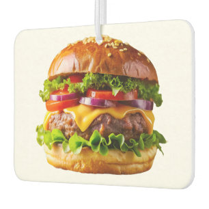 SlipperyJoes mundwässernder Cheeseburger knusprig Autolufterfrischer