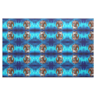 SlipperyJoe's muskulöse, bärtige, weiße Unterwäsch Stoff