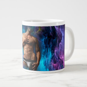 SlipperyJoe's muskulöse Männerunterwäsche-Ausbeulu Jumbo-Tasse