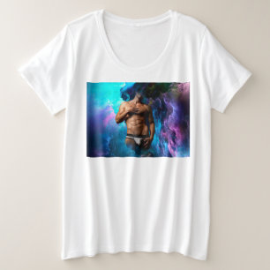 SlipperyJoe's muskulöse Männerunterwäsche Beule ko Große Größe T-Shirt