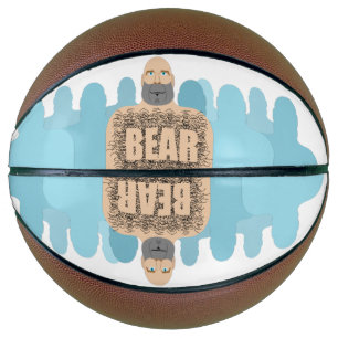 SlipperyJoe's muskulöser kahler Bärenmann stilisie Basketball