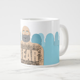 SlipperyJoe's muskulöser kahler Bärenmann stilisie Jumbo-Tasse