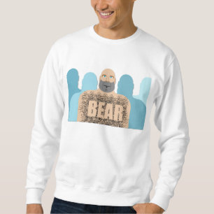 SlipperyJoe's muskulöser kahler Bärenmann stilisie Sweatshirt