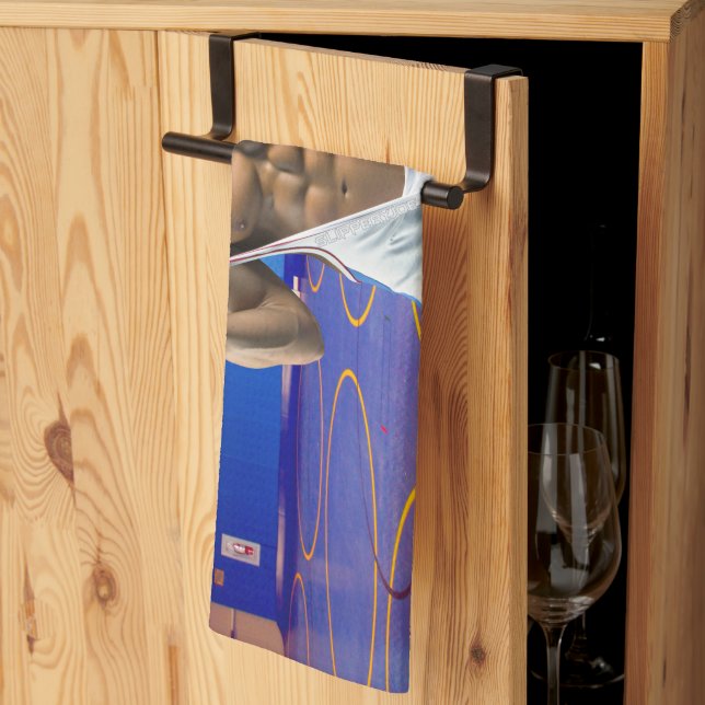 SlipperyJoe's muskulöser Mann wütet Sechserpack-Gy Geschirrtuch (Drittel gefaltet)