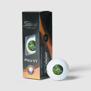 SlipperyJoe's Nashorn üppige tropische Kulisse sto Golfball