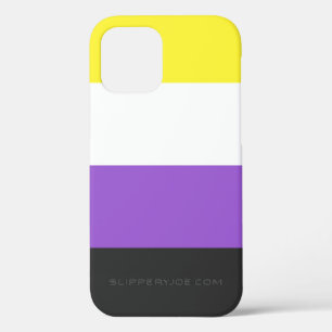 SlipperyJoe's Nonbinäre Pride-Flagge gelb weiß pu Case-Mate iPhone Hülle