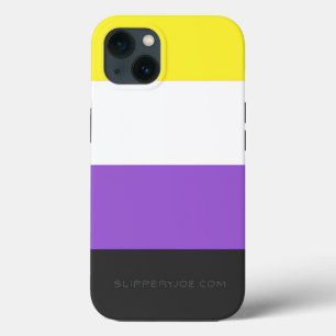 SlipperyJoe's Nonbinary Pride-Flagge gelb weiß lil Case-Mate iPhone Hülle
