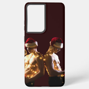 SlipperyJoe's oberkörperfreie Männer Rücken an Rüc Samsung Galaxy Hülle