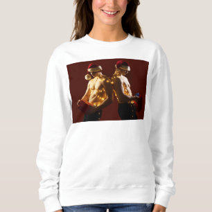 SlipperyJoe's oberkörperfreie Männer Rücken an Rüc Sweatshirt