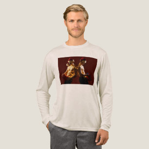 SlipperyJoe's oberkörperfreie Männer Rücken an Rüc Tri-Blend Shirt