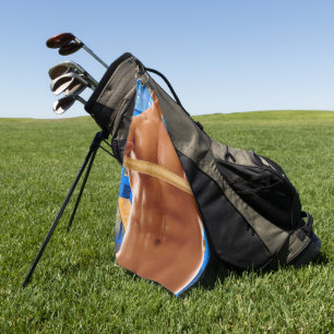 SlipperyJoe's oberkörperfreier muskulöser Mann Abs Golfhandtuch