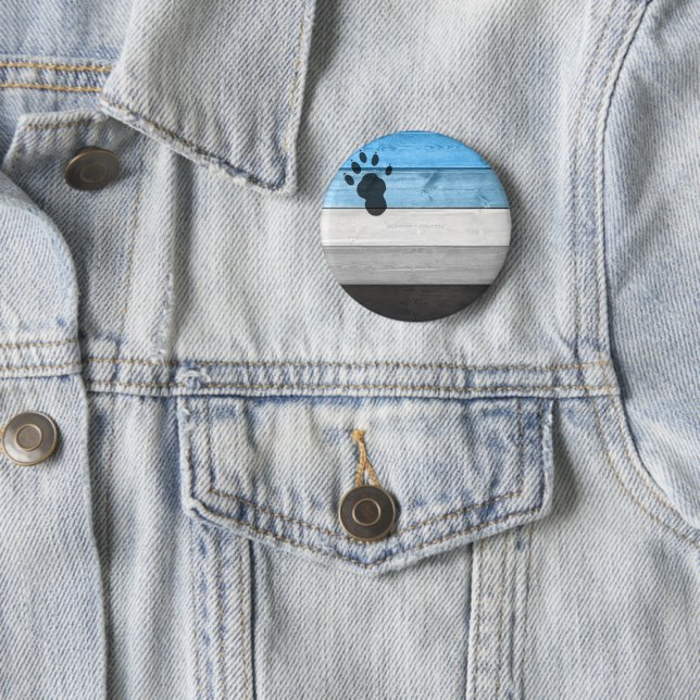 SlipperyJoe's Otter-Pfoten-Holzkastenstruktur Bär- Button (Beispiel)