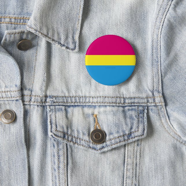SlipperyJoe's pansexual pride flag gender-blind pi Button (Beispiel)
