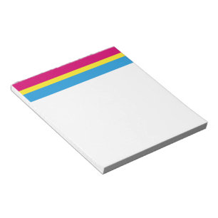 SlipperyJoe's pansexuelle Flagge der Geschlechtsbl Notizblock