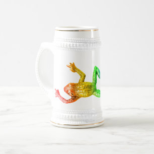 SlipperyJoe's Pride Frog-Figur Lebhaft farbig Bierglas