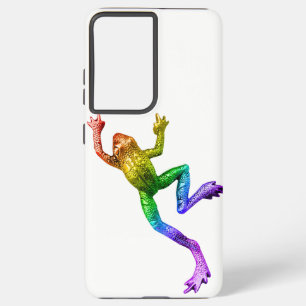 SlipperyJoe's Pride Frog-Figur Lebhaft farbig Samsung Galaxy Hülle
