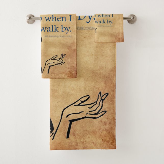 SlipperyJoe's Princess-Klaps, der lustige 50er-Vin Badhandtuch Set (Insitu)