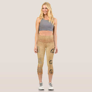 SlipperyJoe's Princess-Klaps, der lustige 50er-Vin Capri Leggings