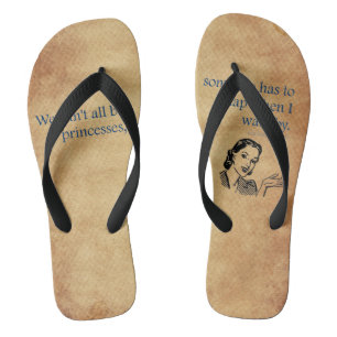 SlipperyJoe's Princess-Klaps, der lustige 50er-Vin Flip Flops