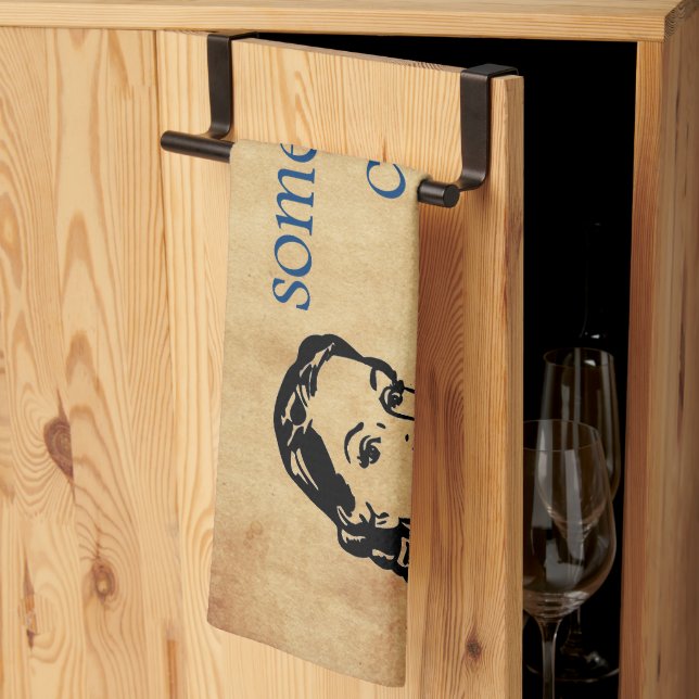 SlipperyJoe's Princess-Klaps, der lustige 50er-Vin Geschirrtuch (Drittel gefaltet)