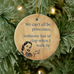 SlipperyJoe's Princess-Klaps, der lustige 50er-Vin Keramik Ornament