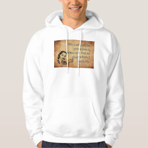 SlipperyJoe's Prinzessinnen klatschen Vintage-Plak Hoodie