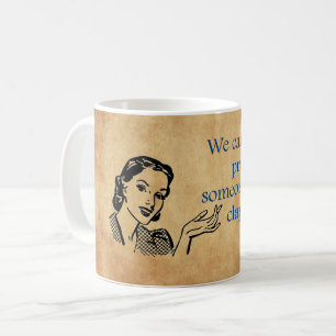 SlipperyJoe's Prinzessinnen klatschen Vintage-Plak Kaffeetasse