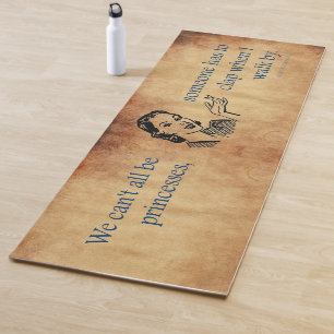 SlipperyJoe's Prinzessinnen klatschen Vintage-Plak Yogamatte