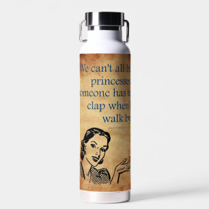 SlipperyJoe's Prinzessinnen klatschen Vintage Post Trinkflasche