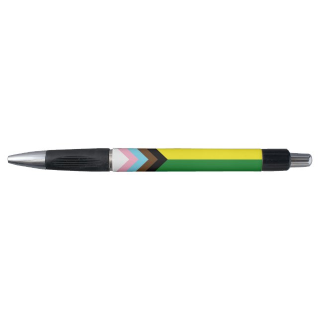 SlipperyJoe's Progress Pride Flag Gay-Geschenke LG Kugelschreiber (Vorderseite)