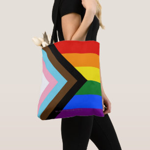 SlipperyJoe's Progress Pride Flag sechs klassische