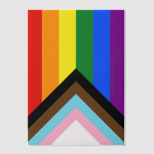 SlipperyJoe's Progress Pride Flag sechs klassische