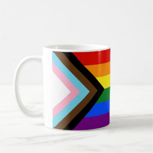 SlipperyJoe's Progress Pride Flag sechs klassische Kaffeetasse