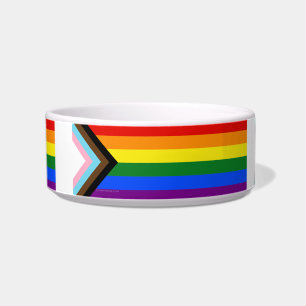 SlipperyJoe's Progress Pride Flag sechs klassische Napf