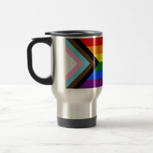 SlipperyJoe's Progress Pride Flag sechs klassische Reisebecher