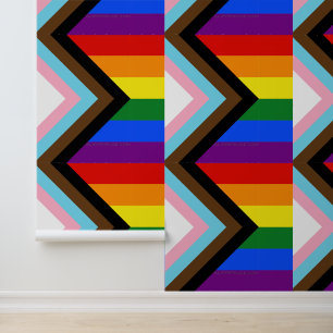 SlipperyJoe's Progress Pride Flag sechs klassische Tapete