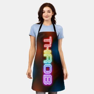 SlipperyJoe's pulsierender regenbogenartiger Gradi Schürze