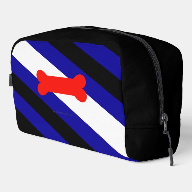 SlipperyJoe's Puppy-Play-Pride-Flag fetishes LGBTQ Waschbeutel (Rechte Ecke)