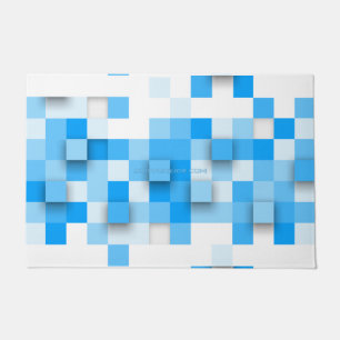 SlipperyJoe's Quadrat Kunstwerk Mosaik modernen dr Fußmatte